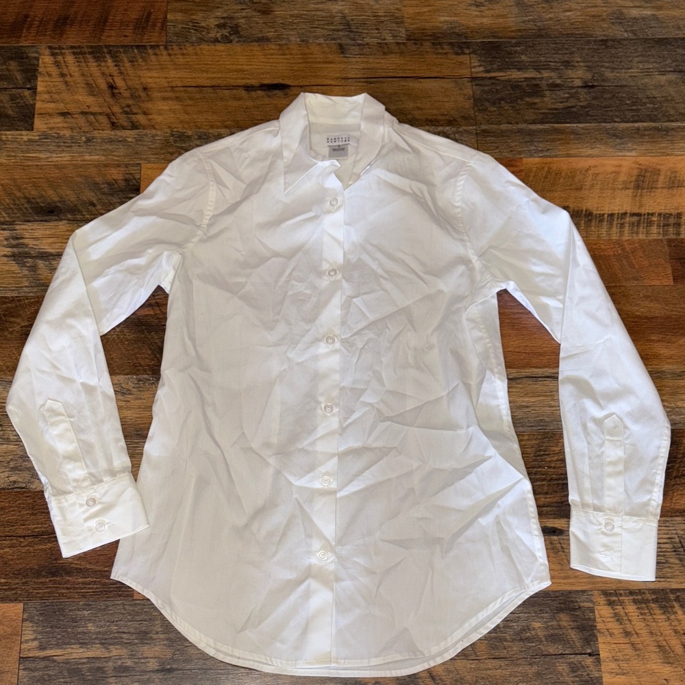 Barneys New York Crisp White Dress‎ Shirt